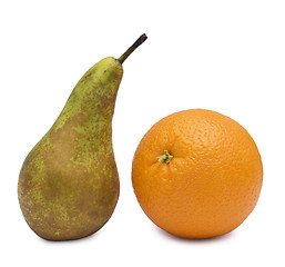 Image showing orange and pear