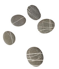 Image showing pebbles on white