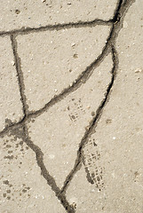 Image showing rifts on asphalt