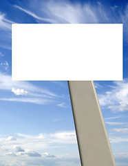 Image showing sky and blank billboard