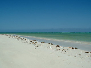 Image showing Sand, Sea and Sky