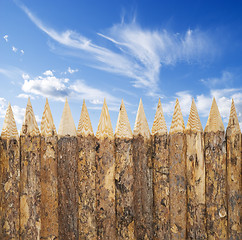 Image showing wooden fence