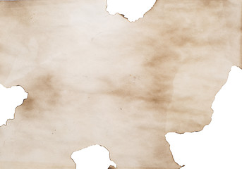 Image showing burned paper background