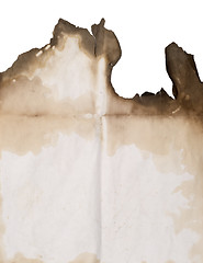 Image showing burnt blank on white