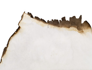 Image showing burnt old paper