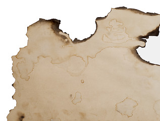 Image showing burnt paper edge background