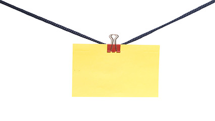 Image showing empty blank on the rope