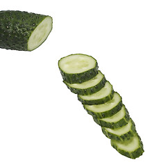 Image showing cucumber on white