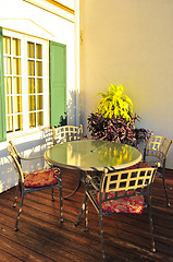 Image showing Patio furniture