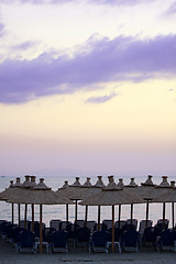 Image showing ocean and sunrise in Greece