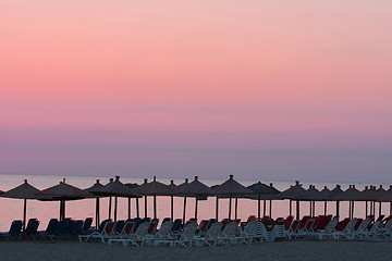 Image showing ocean and sunrise in Greece