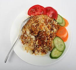 Image showing Mutton biriyani curry