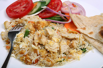 Image showing Chicken fried rice close-up