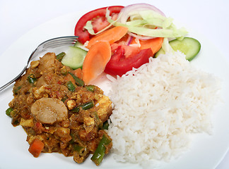 Image showing Vegetable shabnam vegetarian curry closeup