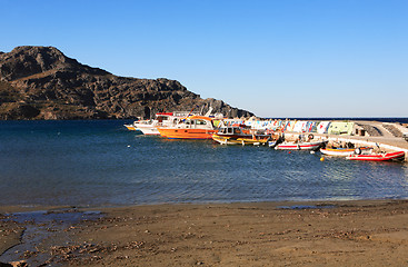 Image showing Plakias harbour Crete