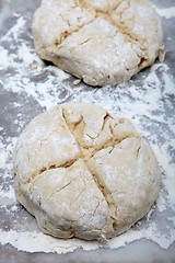 Image showing Irish soda bread ready to bake