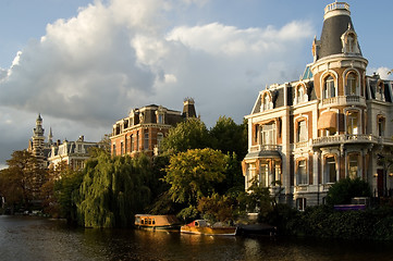 Image showing Amsterdam baroque houses