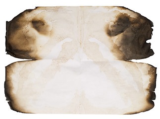 Image showing grunge burnt paper