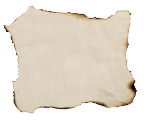 Image showing old burned paper