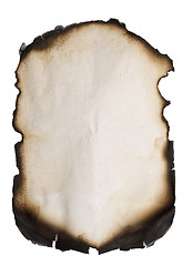 Image showing old burnt edge paper 