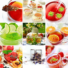 Image showing Tea collage