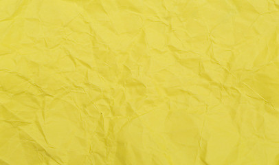 Image showing wrinkled yellow paper