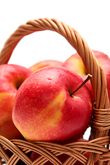 Image showing Apples in basket