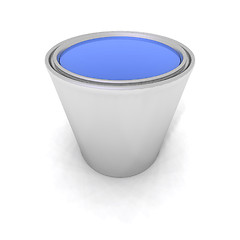 Image showing blue paint can