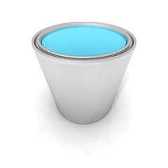 Image showing blue paint can