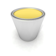 Image showing yellow paint can