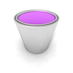 Image showing purple paint can