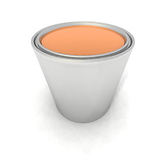 Image showing orange paint can