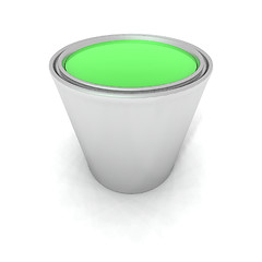 Image showing green paint can