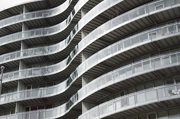 Image showing Curved balcony