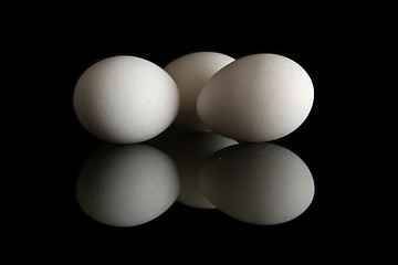 Image showing Egg on black 