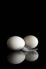 Image showing Egg on black 