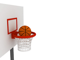 Image showing Ball in basket