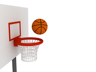 Image showing Ball in basket