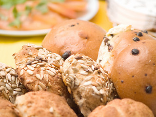 Image showing Delicious home made bread rolls