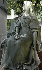 Image showing Cemetery statue