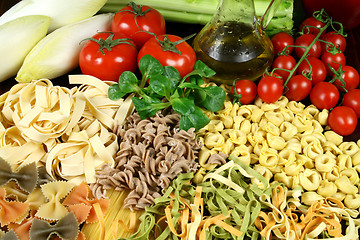 Image showing Pasta and vegetables.