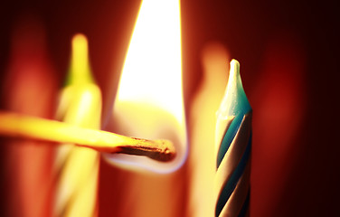 Image showing birthday candles