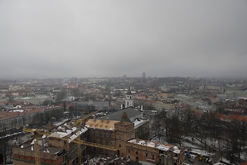 Image showing Vilnius - black