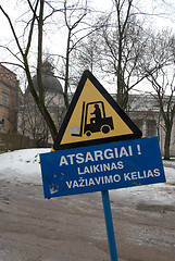 Image showing Sign in Vilnius