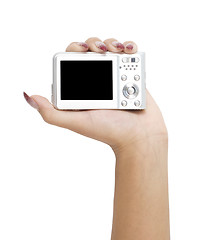 Image showing digital camera in a hand