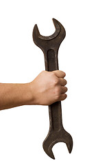 Image showing wrench in a hand