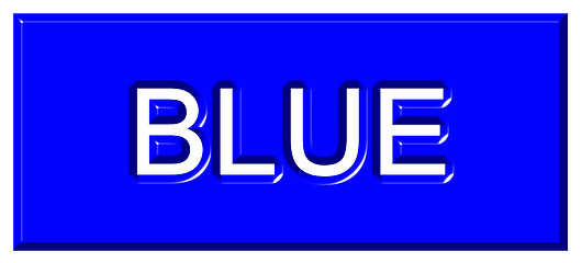 Image showing 3d Blue Badge