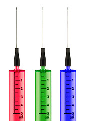 Image showing Colorful Syringes