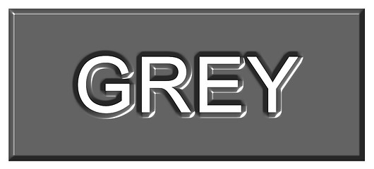 Image showing 3d Grey Badge