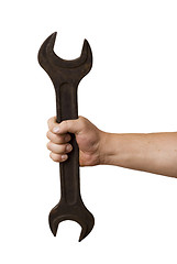 Image showing wrench in hand